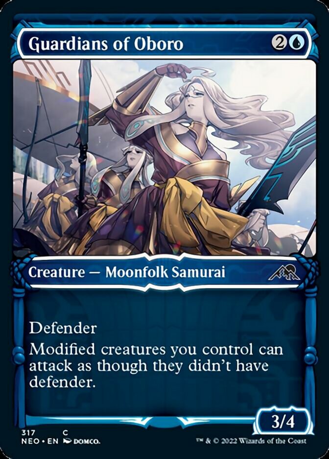 Guardians of Oboro (Showcase Samurai) [Kamigawa: Neon Dynasty] Magic: The Gathering