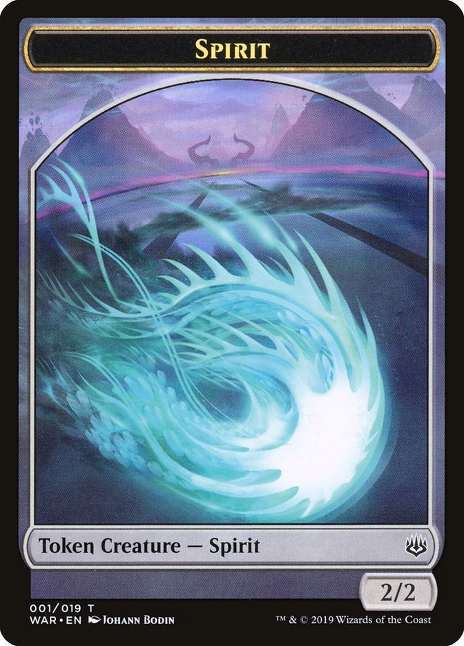 Spirit Token [War of the Spark Tokens] Magic: The Gathering