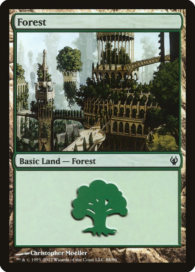 Forest (88) [Duel Decks: Izzet vs. Golgari] Magic: The Gathering