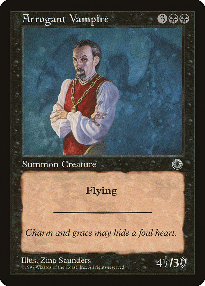 Arrogant Vampire [Portal] Magic: The Gathering
