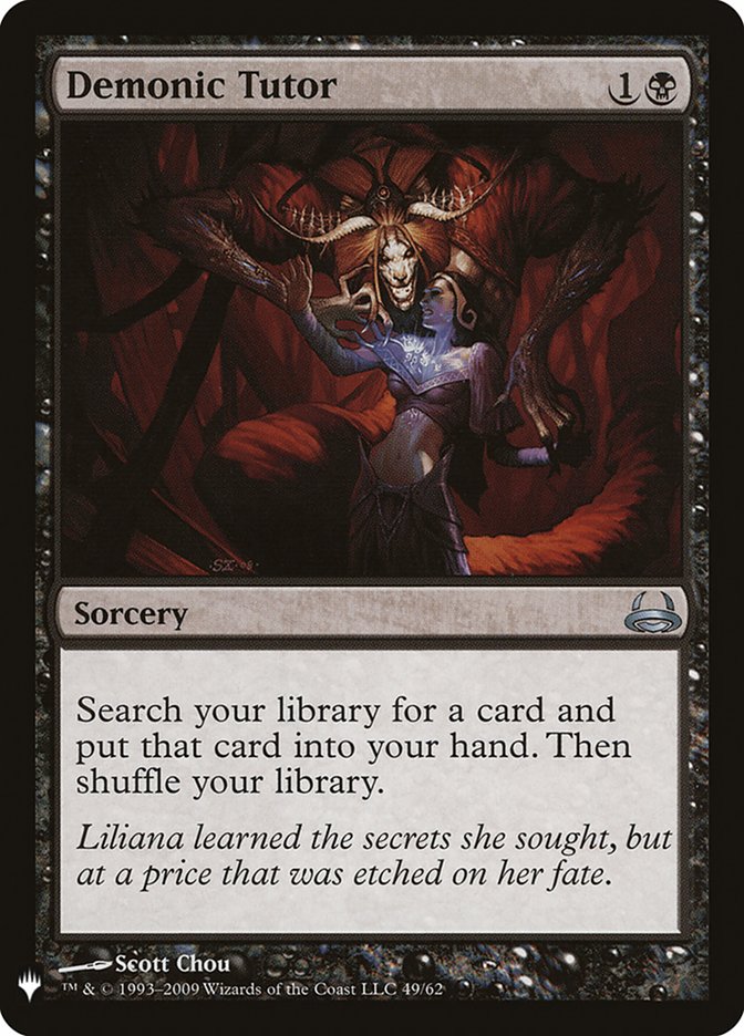Demonic Tutor [Mystery Booster] Magic: The Gathering