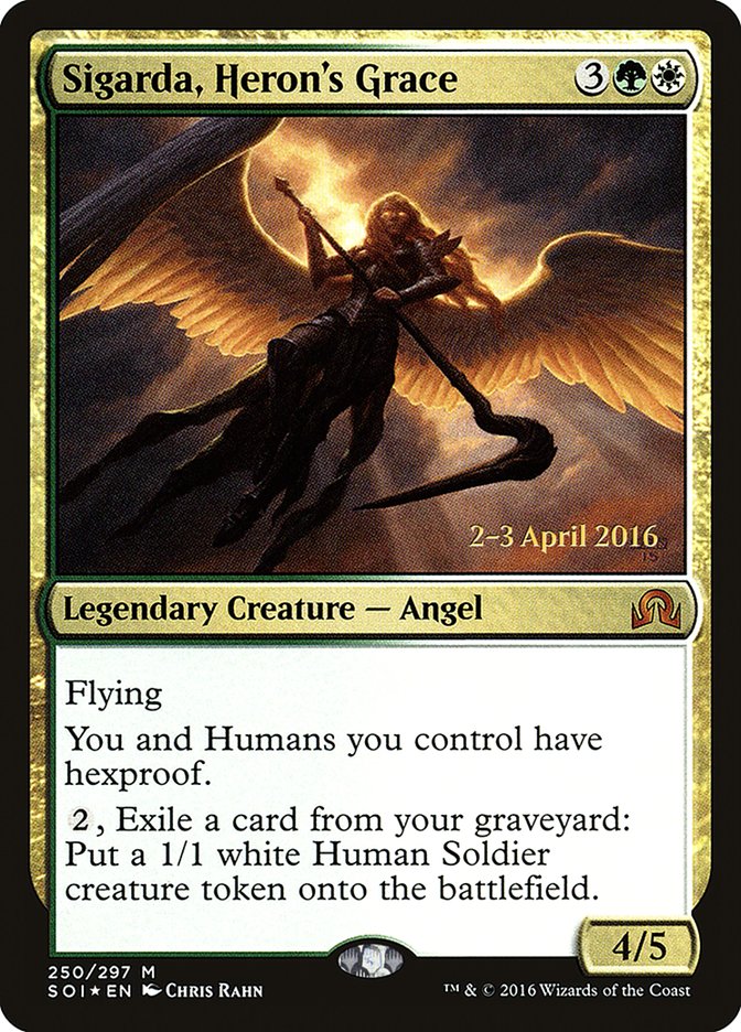 Sigarda, Heron's Grace [Shadows over Innistrad Prerelease Promos] Magic: The Gathering