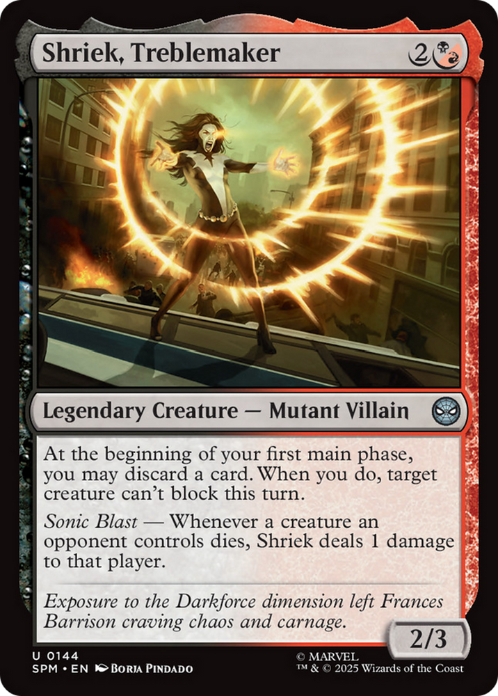 Shriek, Treblemaker [Marvel's Spider-Man] Magic: The Gathering