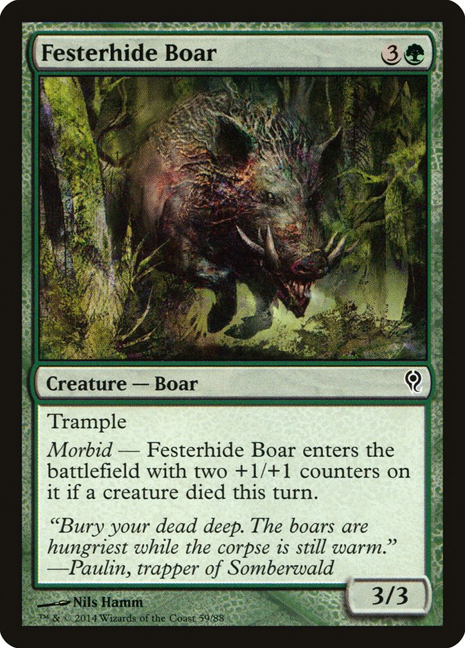 Festerhide Boar [Duel Decks: Jace vs. Vraska] Magic: The Gathering