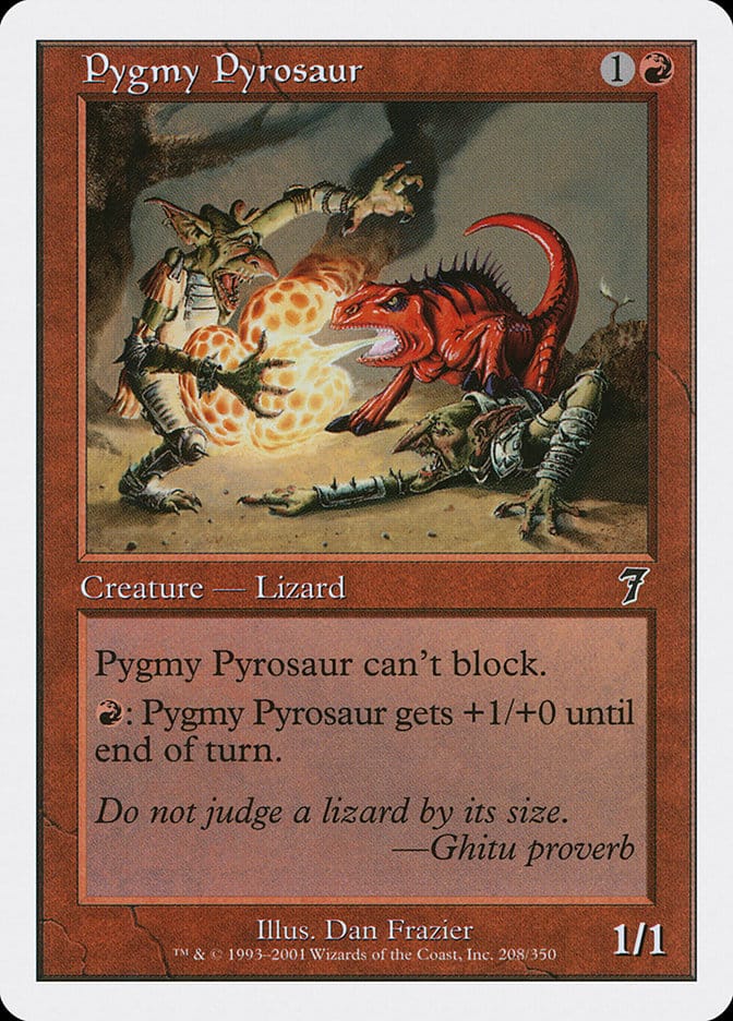 Pygmy Pyrosaur [Seventh Edition] Magic: The Gathering