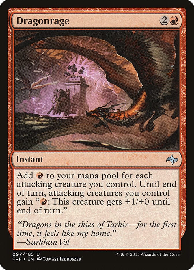 Dragonrage [Fate Reforged] Magic: The Gathering