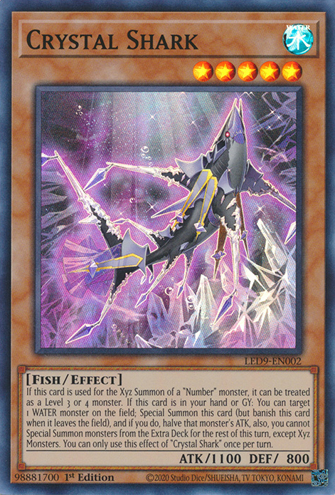 Crystal Shark [LED9-EN002] Super Rare - Yugioh Cards For Your TCG Needs!