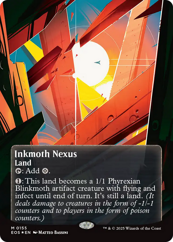 Inkmoth Nexus (0155) (Borderless) (Galaxy Foil) [Edge of Eternities: Stellar Sights] Magic: The Gathering