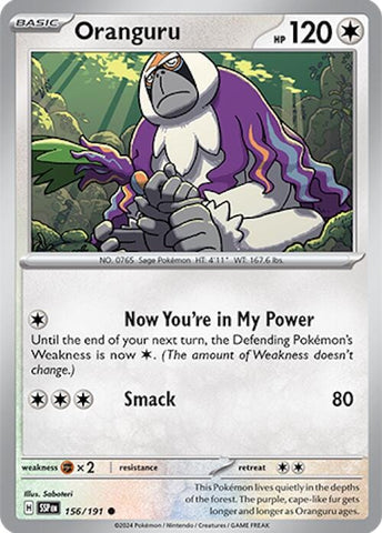 Oranguru (156/191) [Scarlet & Violet: Surging Sparks] - Pokemon Cards For Your TCG Needs!