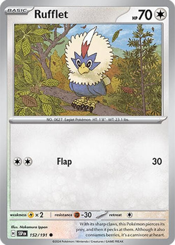 Rufflet (152/191) [Scarlet & Violet: Surging Sparks] - Pokemon Cards For Your TCG Needs!