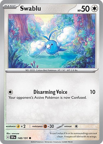 Swablu (148/191) [Scarlet & Violet: Surging Sparks] - Pokemon Cards For Your TCG Needs!