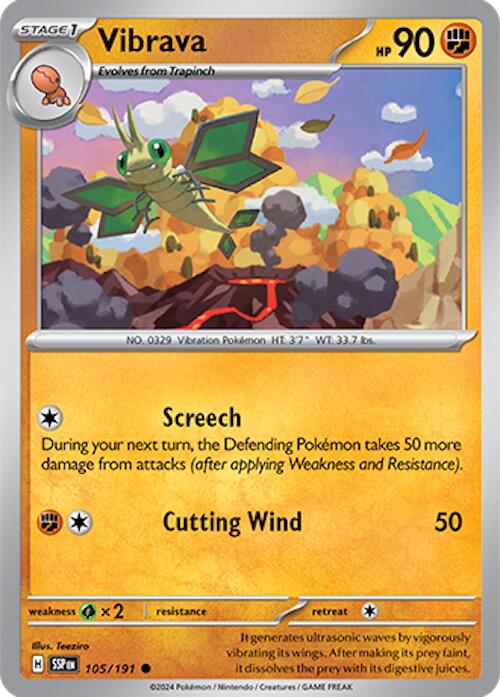Vibrava (105/191) [Scarlet & Violet: Surging Sparks] Pokémon