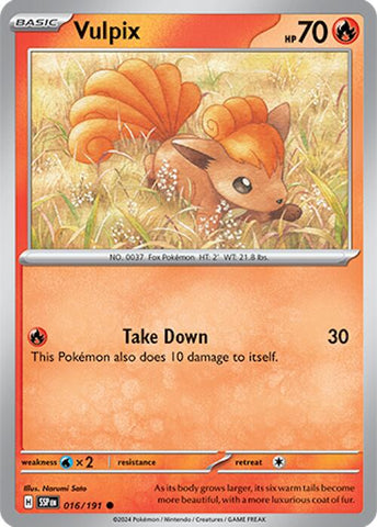 Vulpix (016/191) [Scarlet & Violet: Surging Sparks] - Pokemon Cards For Your TCG Needs!