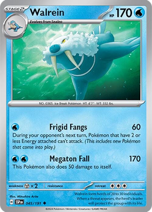 Walrein (045/191) [Scarlet & Violet: Surging Sparks] - Pokemon Cards For Your TCG Needs!