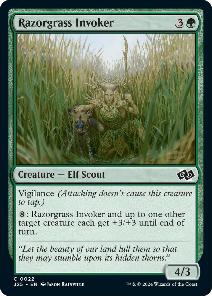 Razorgrass Invoker [Foundations Jumpstart] Magic: The Gathering