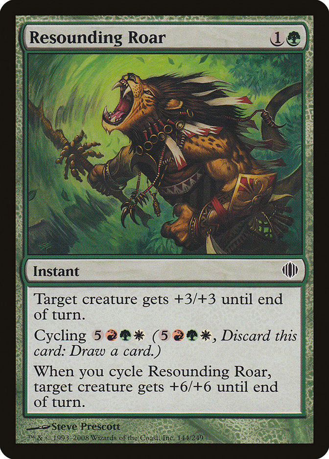 Resounding Roar [Shards of Alara] Magic: The Gathering