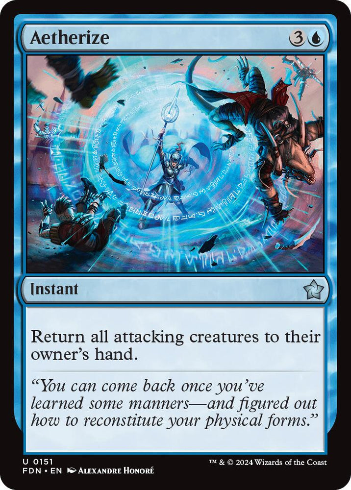 Aetherize [Foundations] Magic: The Gathering