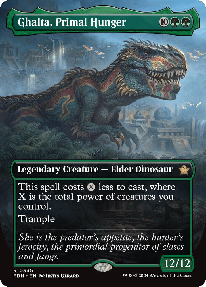 Ghalta, Primal Hunger (Borderless) [Foundations] Magic: The Gathering