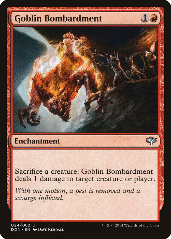 Goblin Bombardment [Duel Decks: Speed vs. Cunning] Magic: The Gathering