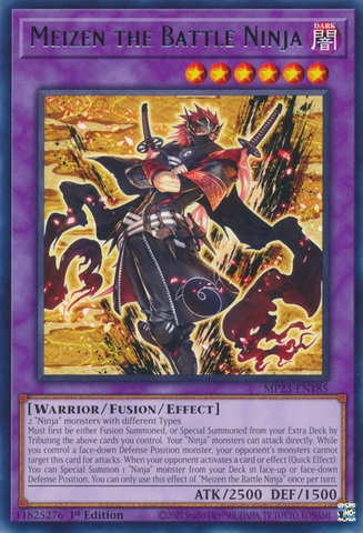 Meizen the Battle Ninja [MP23-EN185] Rare - Yugioh Cards For Your TCG Needs!