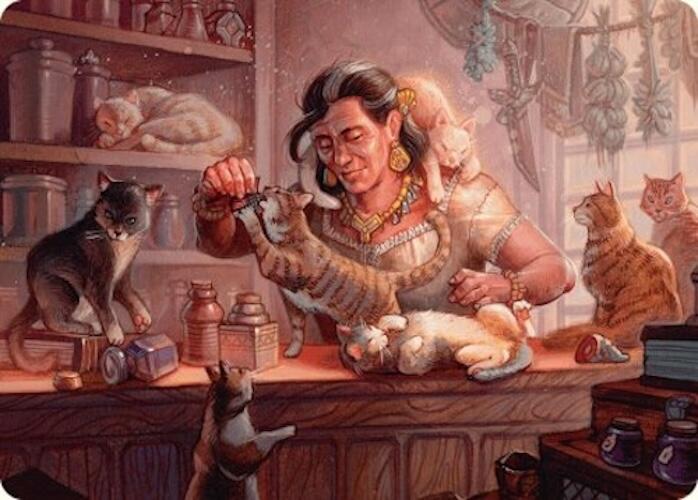 Cat Collector Art Card (1/54) [Foundations Art Series] Magic: The Gathering