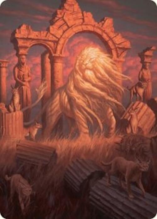 Arahbo, the First Fang Art Card (26/54) [Foundations Art Series] Magic: The Gathering