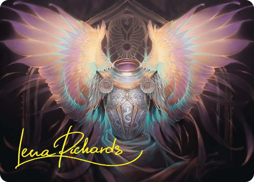 Celestial Armor Art Card (2/54) (Gold-Stamped Signature) [Foundations Art Series] Magic: The Gathering