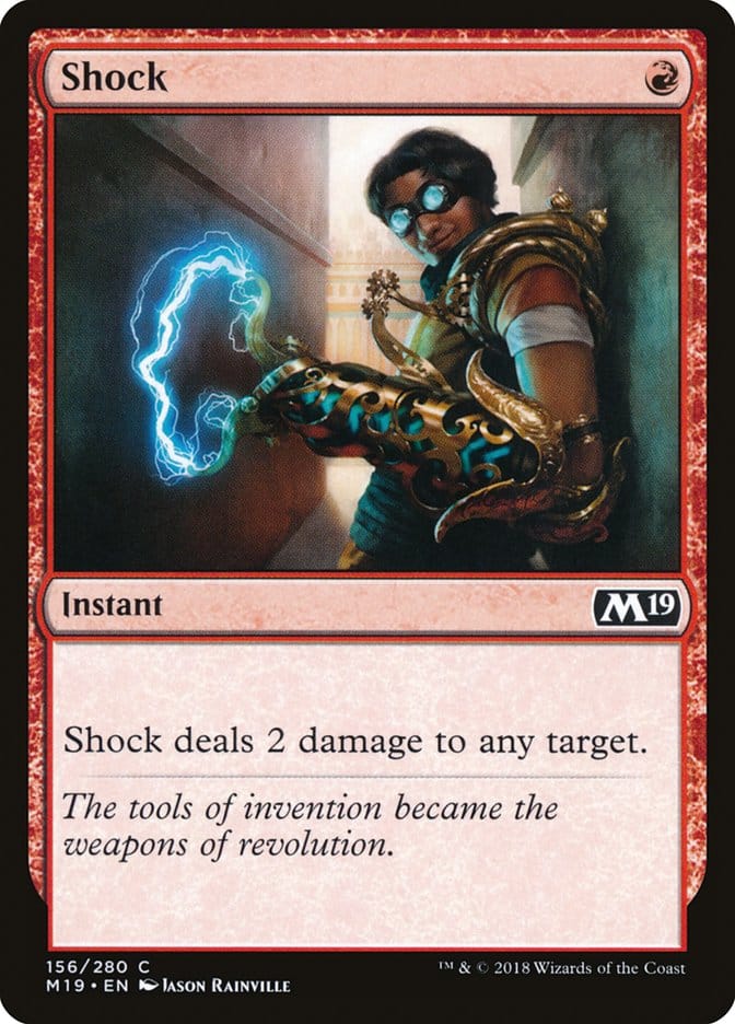 Shock [Core Set 2019] Magic: The Gathering