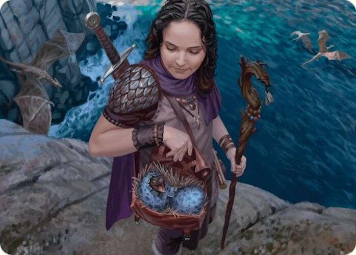 Drake Hatcher Art Card (5/54) [Foundations Art Series] Magic: The Gathering