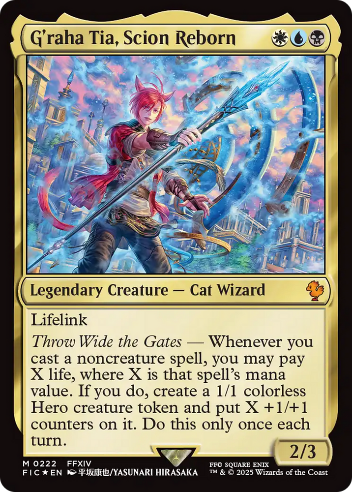 G'raha Tia, Scion Reborn (Surge Foil) [FINAL FANTASY Commander] Magic: The Gathering