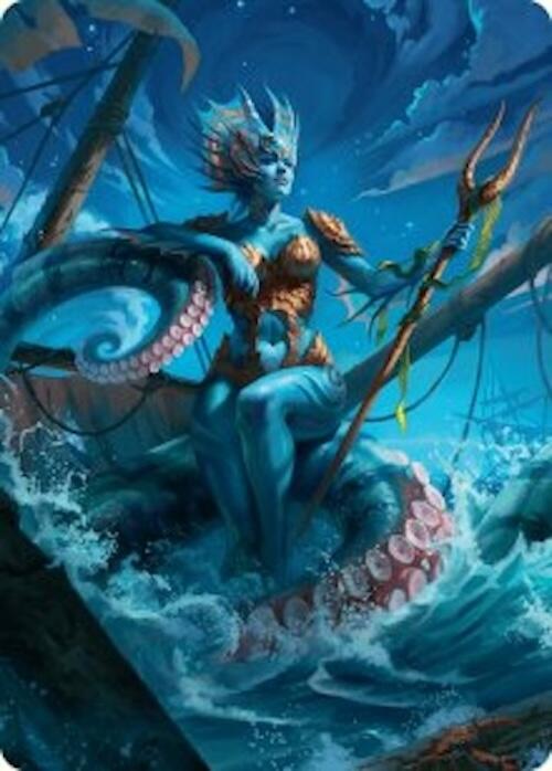Kiora, the Rising Tide Art Card (30/54) [Foundations Art Series] Magic: The Gathering