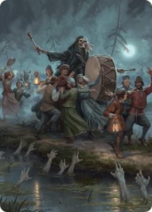 Blasphemous Edict Art Card (35/54) [Foundations Art Series] Magic: The Gathering