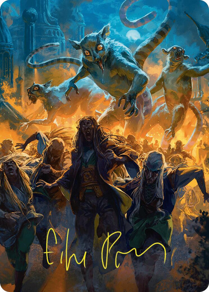 Preposterous Proportions Art Card (43/54) (Gold-Stamped Signature) [Foundations Art Series] Magic: The Gathering