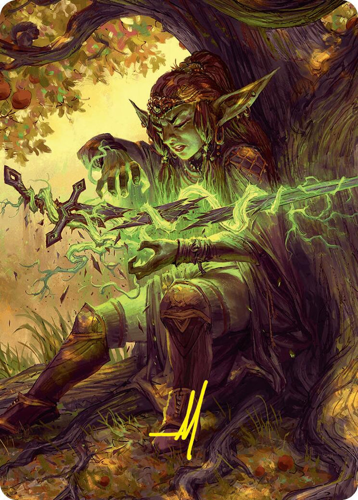 Reclamation Sage Art Card (45/54) (Gold-Stamped Signature) [Foundations Art Series] Magic: The Gathering