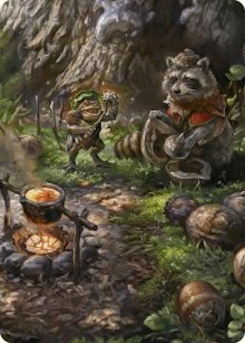 Sylvan Scavenging Art Card (46/54) [Foundations Art Series] Magic: The Gathering