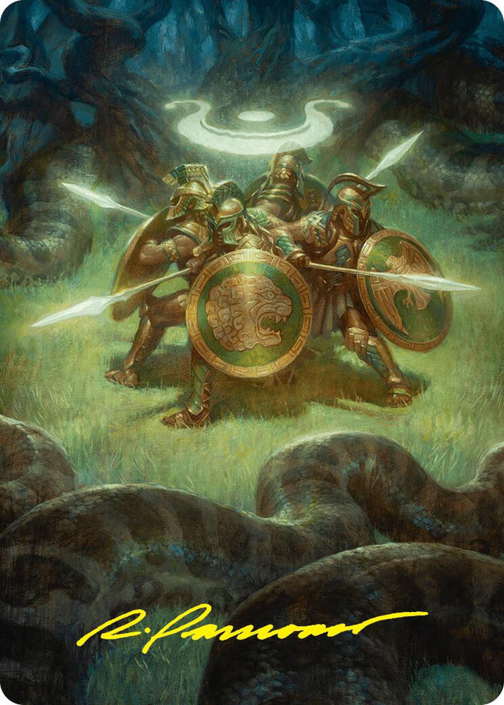 Anthem of Champions Art Card (47/54) (Gold-Stamped Signature) [Foundations Art Series] Magic: The Gathering