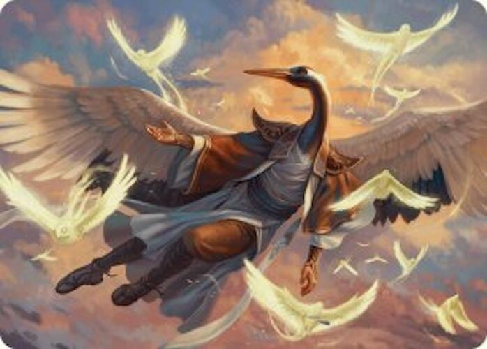 Kykar, Zephyr Awakener Art Card (16/54) [Foundations Art Series] Magic: The Gathering