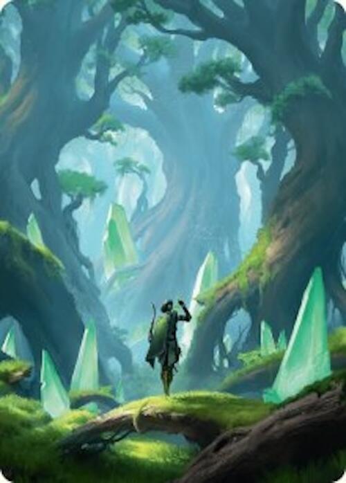 Forest Art Card (25/54) [Foundations Art Series] Magic: The Gathering