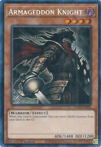 Armageddon Knight (Secret Rare) [RA03-EN002] - Yugioh Cards For Your TCG Needs!
