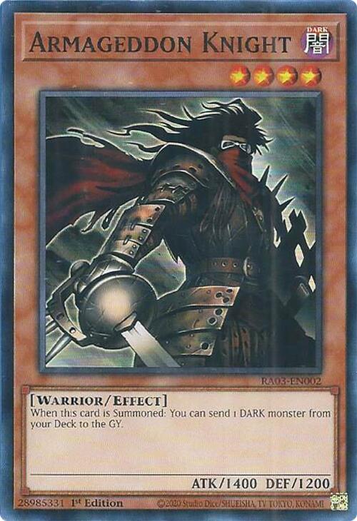 Armageddon Knight [RA03-EN002] Super Rare - Yugioh Cards For Your TCG Needs!