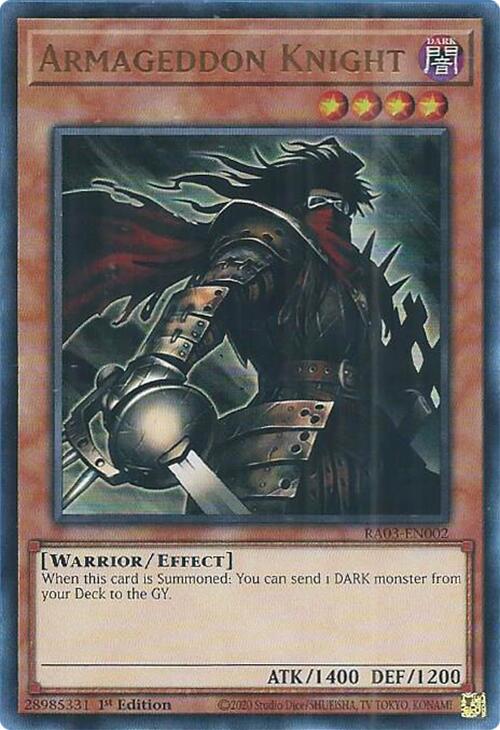 Armageddon Knight [RA03-EN002] Ultra Rare - Yugioh Cards For Your TCG Needs!
