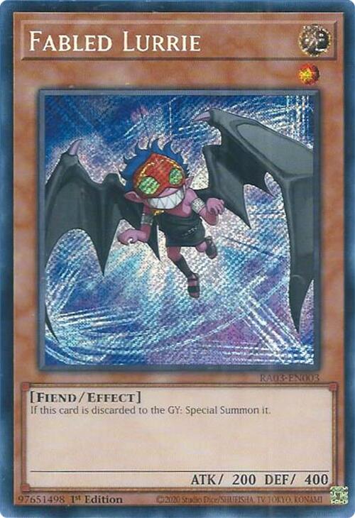 Fabled Lurrie (Secret Rare) [RA03-EN003] - Yugioh Cards For Your TCG Needs!