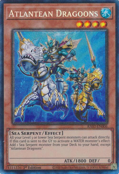 Atlantean Dragoons [RA03-EN006] Prismatic Collector's Rare - Yugioh Cards For Your TCG Needs!