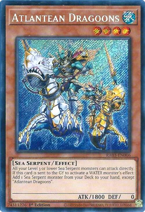 Atlantean Dragoons (Secret Rare) [RA03-EN006] Secret Rare - Yugioh Cards For Your TCG Needs!