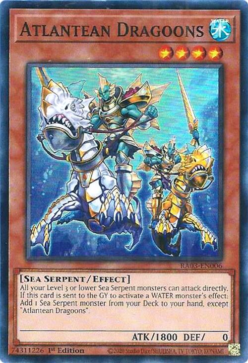 Atlantean Dragoons [RA03-EN006] Super Rare - Yugioh Cards For Your TCG Needs!