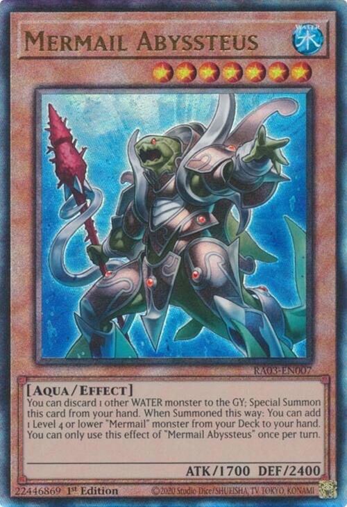 Mermail Abyssteus (UTR) [RA03-EN007] Prismatic Ultimate Rare - Yugioh Cards For Your TCG Needs!