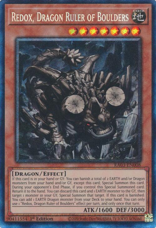Redox, Dragon Ruler of Boulders (CR) [RA03-EN008] Prismatic Collector's Rare - Yugioh Cards For Your TCG Needs!