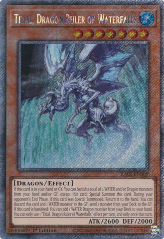 Tidal, Dragon Ruler of Waterfalls (Platinum Secret Rare) [RA03-EN009] Platinum Secret Rare - Yugioh Cards For Your TCG Needs!
