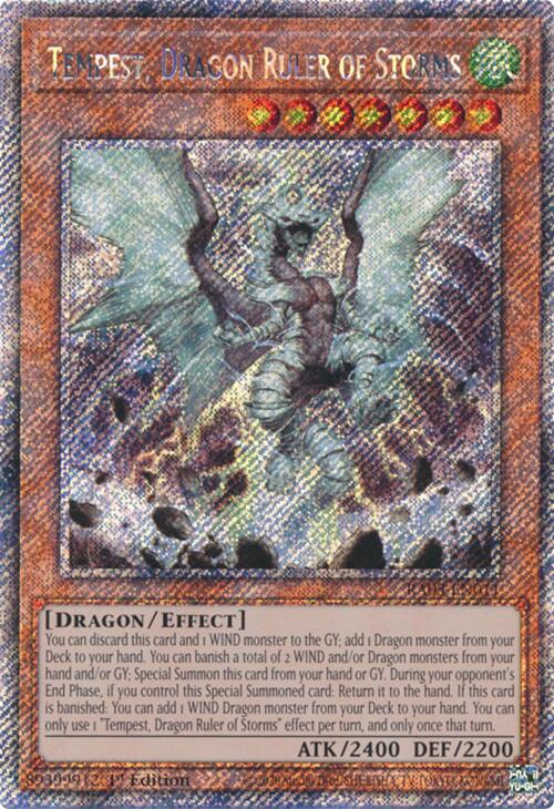 Tempest, Dragon Ruler of Storms (Platinum Secret Rare) [RA03-EN011] Platinum Secret Rare - Yugioh Cards For Your TCG Needs!