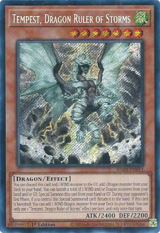 Tempest, Dragon Ruler of Storms (Secret Rare) [RA03-EN011] - Yugioh Cards For Your TCG Needs!